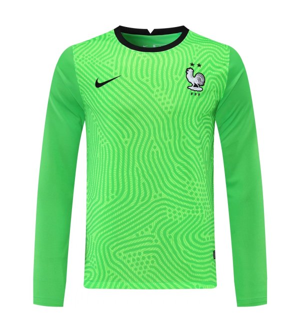 2022 World Cup France GK Green Long  Jersey Fans Version