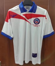 Retro1998 Chile Away White    Fans Version Soccer Jersey  A3