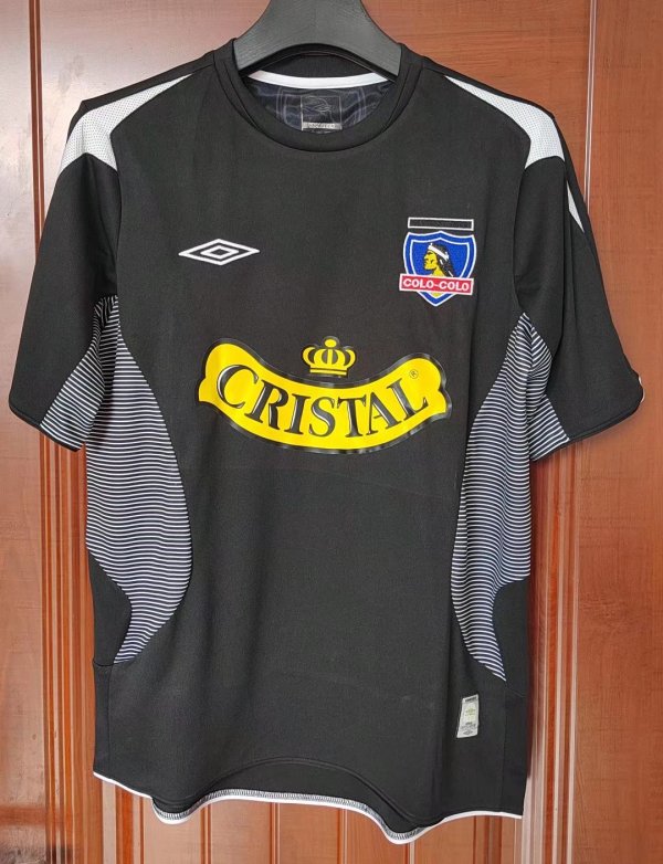 Retro 2006 Colo-Colo Away  Black Soccer Jersey  A3