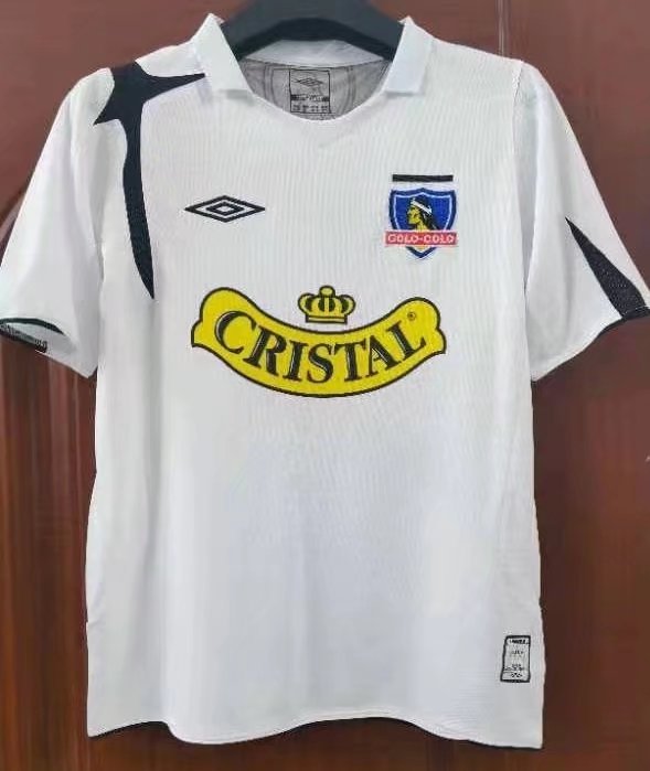Retro 2006 Colo-Colo Home White   Soccer Jersey  A3