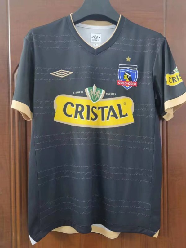 Retro 2011 Colo-Colo Away  Black  Soccer Jersey  A3