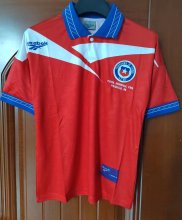 Retro1998 Chile Home Red  Fans Version  Soccer Jersey  A3