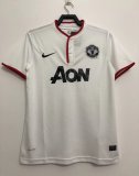 Retro 2013/14  Man United  Third White  soccer Jersey  A9