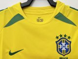 Retro 2002  Brazil  Home Yellow  Fan Version  Jersey  Thai  Qaulity A9