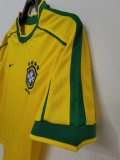 Retro 1998 Brazil  Home Yellow Fan Version Jersey  Thai  Qaulity A9