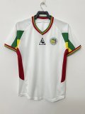 Retro 2002 Senegal  Home White  Fan Version Soccer Jersey A9