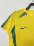 Retro 2002  Brazil  Home Yellow  Fan Version  Jersey  Thai  Qaulity A9