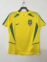 Retro 2002  Brazil  Home Yellow  Fan Version  Jersey  Thai  Qaulity A9