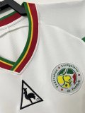 Retro 2002 Senegal  Home White  Fan Version Soccer Jersey A9