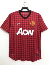 Retro 2012/13  Man United  Home Red  soccer Jersey  A9