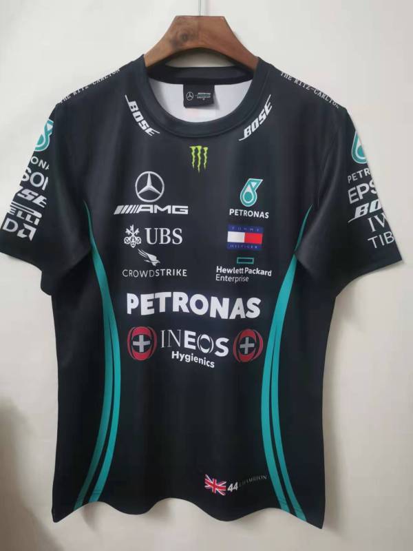 FIA Formula 1 Racing  Black T-shirt  High Quality F1 赛车服   A10