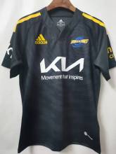 2022 New Zealand Hurricanes Away Black Rugby Jerseys High Quality  A10