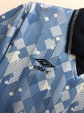 Retro 1990 England Third Blue  Fans Version Soccer Jersey