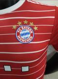 22/23  Bayern Munich  Home Red Player Version Soccer Jersey