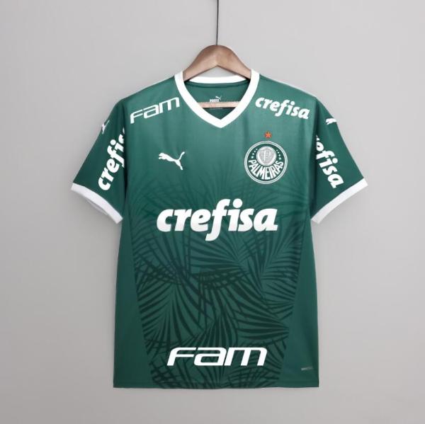 all sponsor  22/23 Palmeiras Home Green Fans  Version Soccer Jersey