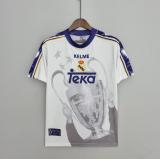 Retro  97-98 Real Madrid Champions League 7 Champions Commemorative Edition  Soccer Jersey