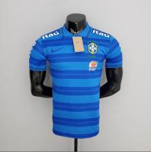 22/23  Brazil blue POLO Player Version Soccer  Jersey