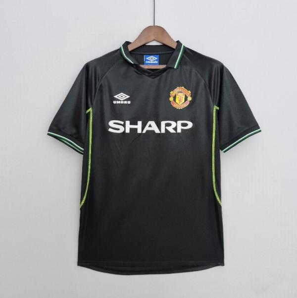 Retro 1988 Man United  Away Black  soccer Jersey