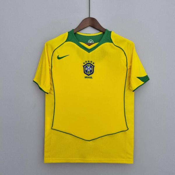 Retro 04/06  Brazil  Home Yellow  Fans Version  Socce Jersey