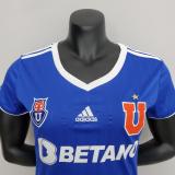 22/23  Universidad de Chile Home Blue Woman Soccer Jersey 女装