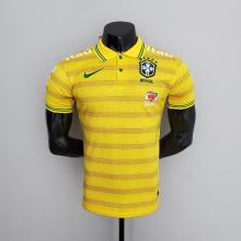 22/23  Brazil Yellow POLO  Fan Version  Soccer  Jersey