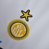 Retro 90/91 Inter Milan away White  Soccer Jersey