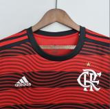 22/23  Flamengo Home  Fans Version Soccer Jersey
