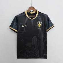 2022 Brazil  Black  Fans Version Soccer Jersey