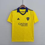 22/23 Boca Juniors  Third  Yellow Fans Version Soccer Jersey