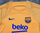 22/23 Barcelona  Fans Version Yellow  Training  Soccer Jersey
