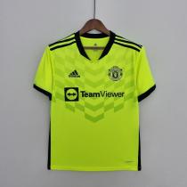 22/23 Man United fourth  Fluorescent Green Fans  Version Soccer Jersey
