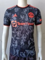 22/23 Man United Black  Player Version Soccer Jersey