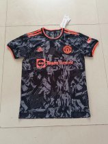 22/23 Man United Black  Fans Version Soccer Jersey