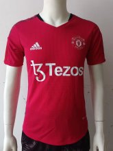 22/23  Man United   Red Player Version  Training Jersey