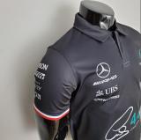2022 F1 Formula One  Racing  Mercedes  Black POLO  High Quality 梅赛得斯赛车服 A10