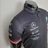 2022 F1 Formula One  Racing  Mercedes  Black POLO  High Quality 梅赛得斯赛车服   A10