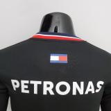 2022 F1 Formula One  Racing  Mercedes  Black Long Sleeve T-shirt  High Quality 梅赛得斯赛车服   A10