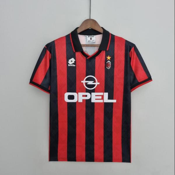 Retro 95/96 AC  Milan  Home Soccer Jersey