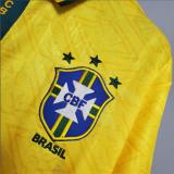 Retro 91/93  Brazil  Home Yellow Socce Jersey