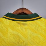 Retro 91/93  Brazil  Home Yellow Socce Jersey