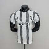 22/23 Juventus Home  Player Version Soccer Jersey