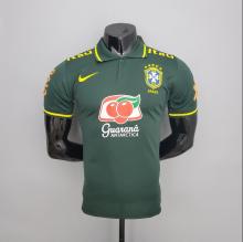 2022  Brazil  Green POLO  Fans Version Jersey