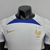 22/23  France  White Training Player Version  Soccer Jersey