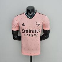 22/23 Arsenal Away Pink Player  Version Soccer Jersey