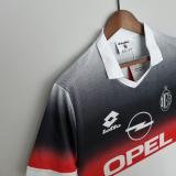 Retro 95/96 AC  Milan Black & White Training Soccer Jersey