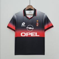 Retro 95/96 AC  Milan  Black Training Soccer Jersey