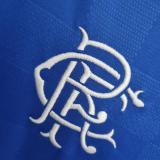 22/23  Rangers Home Blue Fans Version Soccer Jersey
