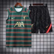 22/23  Liverpool  Green  Vest Kit  Training  Jersey