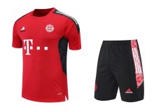 22/23  Bayern Munchen Red Short Sleeve Kit Training Jersey