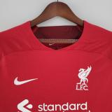 22/23  Liverpool  Home  Long sleeve Fans  Version Soccer jersey